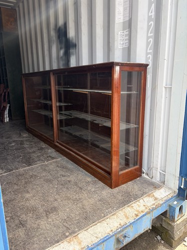 Large antique mahogany shop - large,