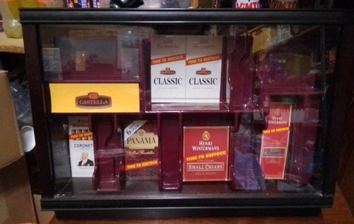 Vtg wooden cigar - , display