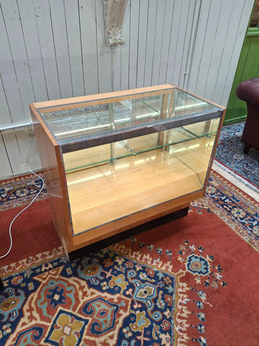 Vintage maple glass fronted - maple,