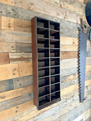 Vintage wooden pigeon hole - wooden, 18