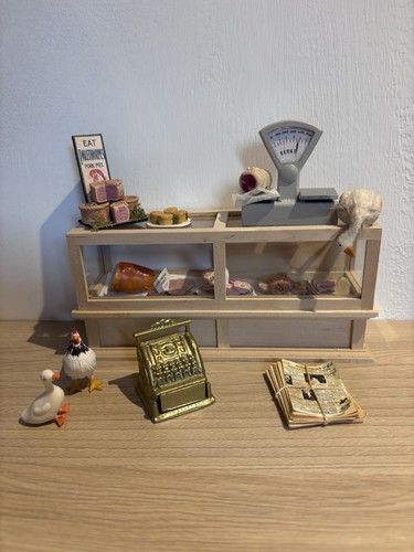 Dolls house butchers shop - house,