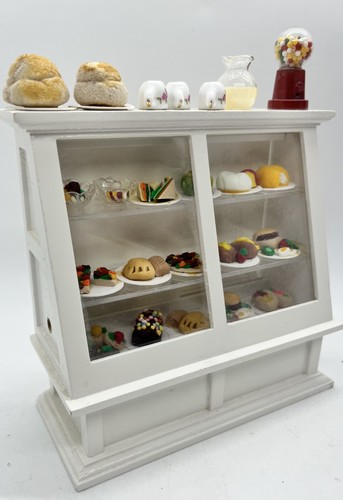 Dolls house cake shop cabinet - cake,